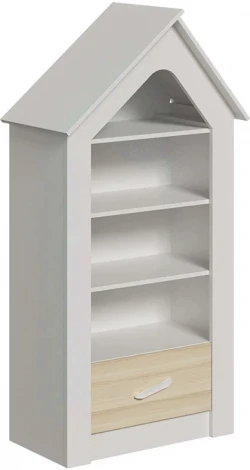 Стеллаж Campi ОГОГО (арт.724376), (ЛДСП/Белый,Ясень Коимбра)