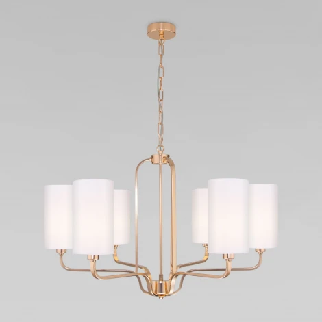 Умная подвесная люстра Eurosvet Purezza 60128/6 золото (220V, на цепи)