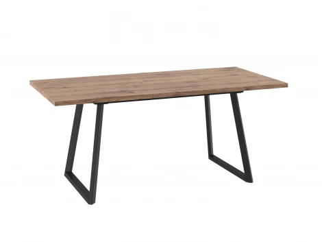 Стол Лофт Люкс 140 Дуб Велингтон, Черный МАМАДОМА 102360