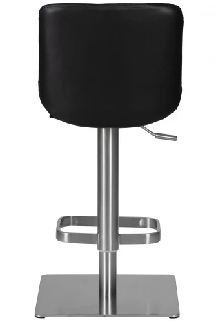 Стул барный DOBRIN ALDO (черный PU YP33-19, основание из нержавеющей стали)