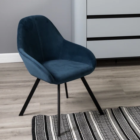 Кресло Kent Diag blue/Арки R-Home арт.410119157h_Diagblue_Арки