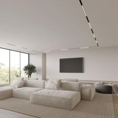 Трековый светильник низковольтный светодиодный Novotech SHINO FLUM 359485 белый LED 24W 48V 3000-6500K (регулировка яркости, управление смартфоном, умный дом - Алиса, Smart Life)