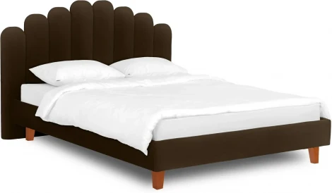 Кровать Queen II Sharlotta L 1600 ОГОГО (арт.577087), (Ткань/Коричневый)