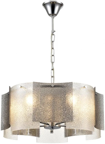 Подвесная люстра Lumion Dandy 6594/5 хром/тонированное стекло, металл/стекло E14 5*40W 220V (на цепи)
