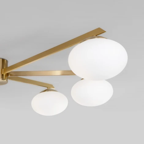 Потолочная люстра Eurosvet Opaline 70220/6 латунь (шар)