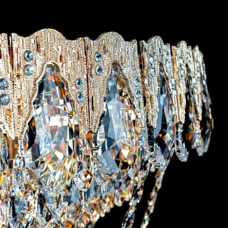 Подвесная люстра хрустальная Modelux MODELUX ML.8881.24P GD