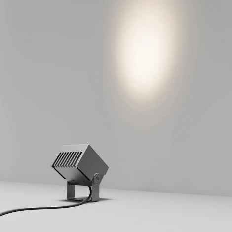 Прожектор светодиодный уличный ALT-BLOCK-S130x130-15W Warm3000 (GR, 60 deg, 230V) (Arlight, IP66 Металл) 054751