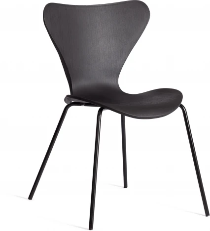 Стул Jacobsen (mod DC 102-1) / 1 шт. в упаковке Tetchair (Пластик,Металл/Черный),Черный) арт. 21832