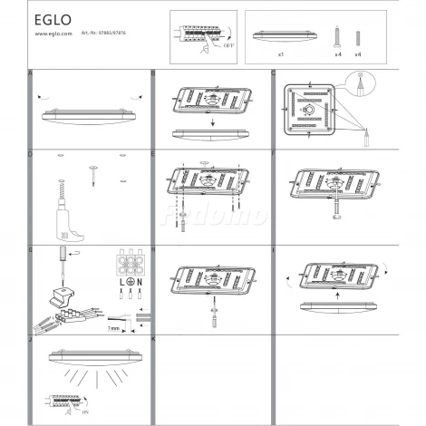 Потолочный светильник Eglo Frania 97876 (LED, 220V)