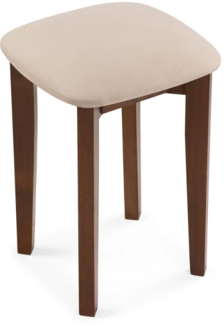 Табурет Woodville Кигон темный орех / сливочный раф 554127