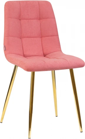 Стул обеденный ALEX (золотые ножки, розовая ткань (UF860-05B))