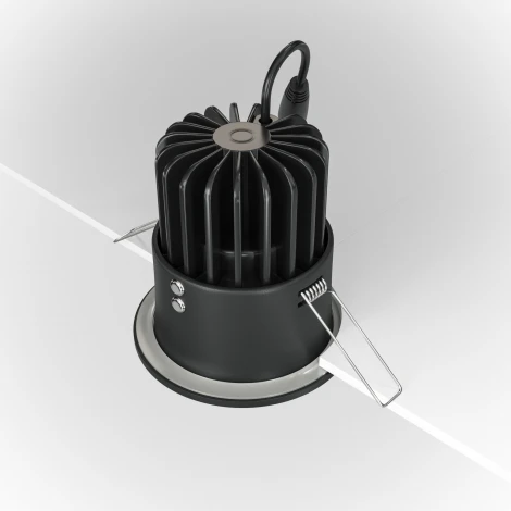 Встраиваемый светильник Zoom 4000K 1x12Вт 60° IP 65 Dim Triac LED Maytoni Technical DL034-L12W4K-D-B (220V, круглые)