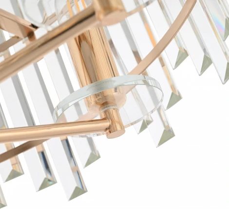 Потолочная люстра хрустальная на штанге Arte Milano Sorrento-2409 372409/6/100/470 GD (220V)