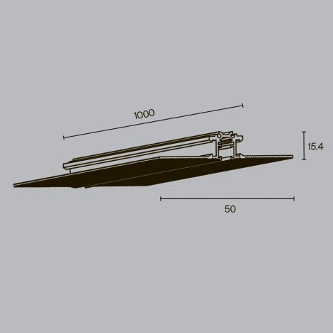 Шинопровод встраиваемый магнитный Maytoni Busbar trunkings Levity TRX184-131B (24V)