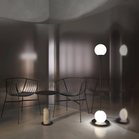 Торшер Maytoni Twins MOD427FL-L20B3K (LED, 220V, выключатель, шарики)