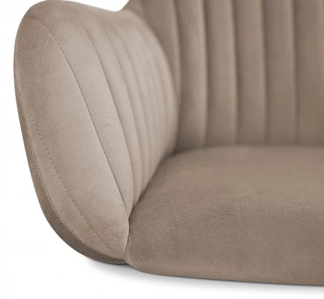 Стул барный Sheffilton SHT-ST38-1/S29 латте/медный металлик