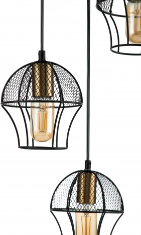 Подвесной светильник Pallo V000187 (10011/3P Black) (220V, на проводе)