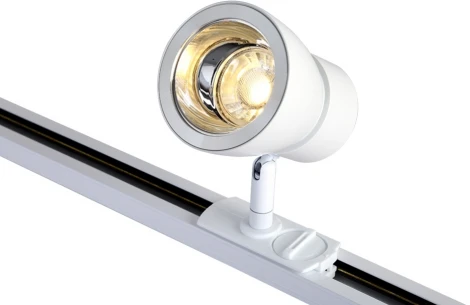 Трековый светильник Crystal Lux Clt 0.31 009 WH-CH