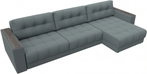 Диван угловой с декором Лига-049 НПБ Лонг Лига Диванов (Рогожка) арт.128291