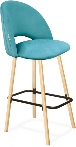 Стул барный SHT-ST34-1/S94 голубая пастель/прозрачный лак/чёрный от фабрики Sheffilton