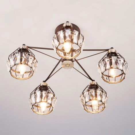 Потолочная люстра Eurosvet Lord 70075/5 черный (220V)