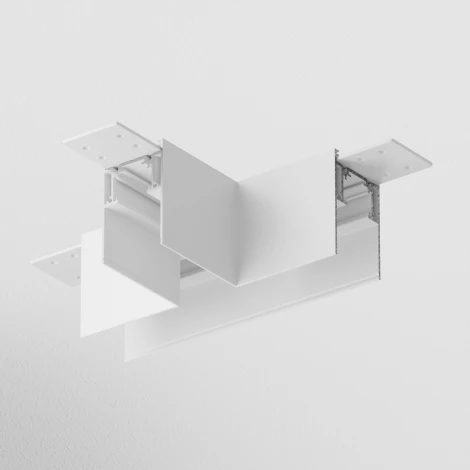 Коннектор Т-образный накладной белый Maytoni Accessories for tracks Gravity TRA010CT-41W