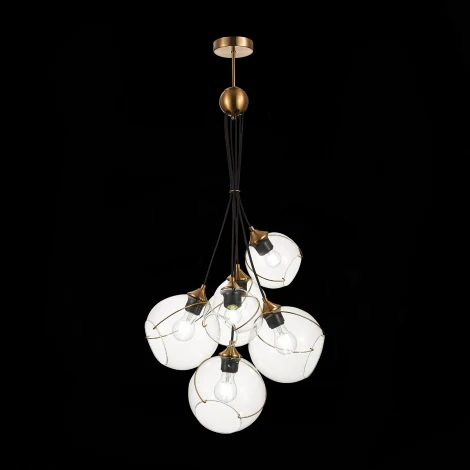 Подвесной светильник Evoluce Satturo SLE103103-06 (220V, на проводе, шарики)