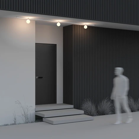 Трековый светильник низковольтный, уличный, светодиодный LED 9W 48V  Maytoni Luna O-TR01-1-S-9WW3K