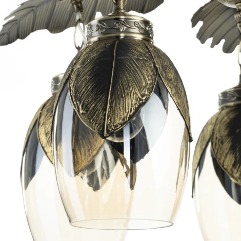 Подвесная люстра Citilux Garuda CL420153 (220V, на цепи, листья)