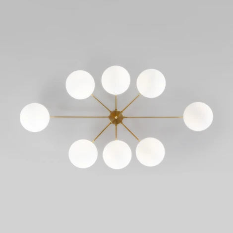 Потолочная люстра Eurosvet Opaline 70220/8 латунь (шар)