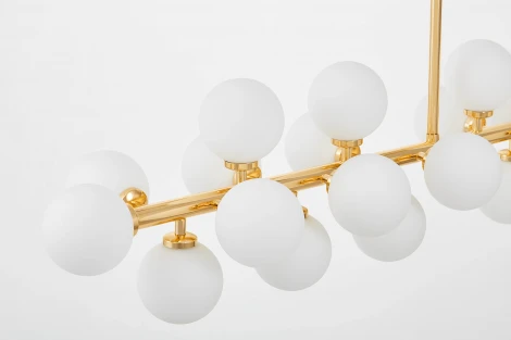 Потолочная люстра на штанге Lumina Deco Marsiada LDP 6033-24 GD