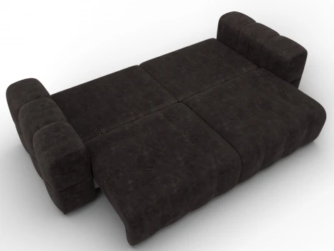 Диван прямой Лига-110 НПБ (ДВП,ДСП,ЛДСП,Брус,Фанера,Велюр/Коричневый) Лига Диванов 136508