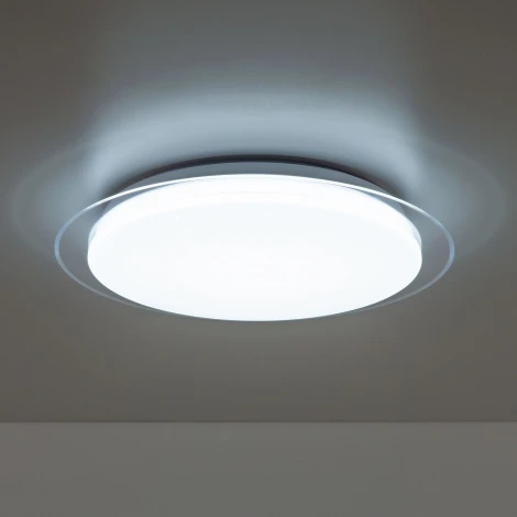 Потолочный светильник RGB круглый Citilux Спутник CL734480G (LED, 220V, пульт управления, круглые, звездное небо)