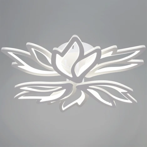 Потолочная люстра светодиодная на штанге с регулировкой цветовой температуры, яркости и ночным режимом Reluce 09862-0.3-3+3 WH