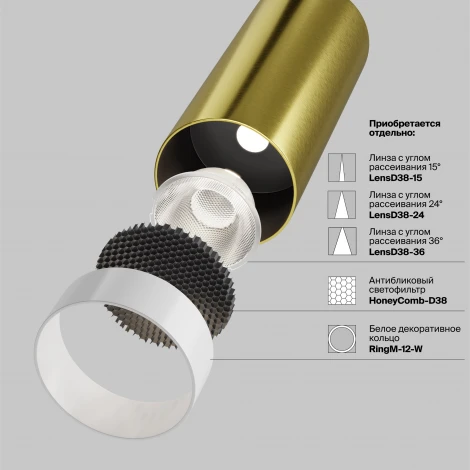 Потолочный светильник накладной Maytoni Focus Led C056CL-L12W2.7K-W-BS (220V, круглые)