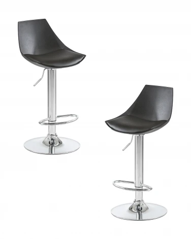 Набор 2 шт Стул барный DOBRIN ROCKY (чёрный)