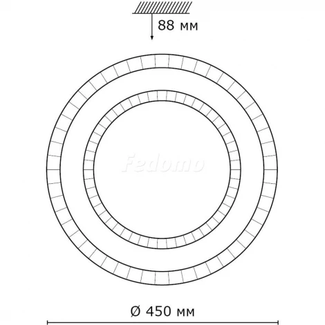 Настенно-потолочный светильник Sonex Floors 2041/EL (регулировка яркости, LED, 220V, пульт управления, звездное небо, IP43)