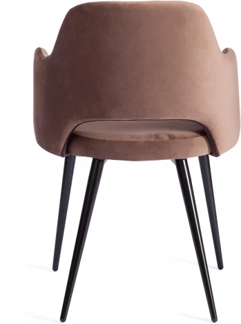 Обеденный стул Tetchair VALKYRIA (Ткань,Металл/Коричневый,Черный )