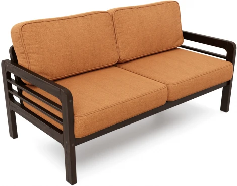 Диван Arsko прямой Бергер Б венге рогожка оранжевая