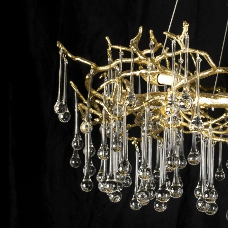 Подвесная люстра Loft It Bijout 10068/1000 GD (220V, на тросе, ветки)