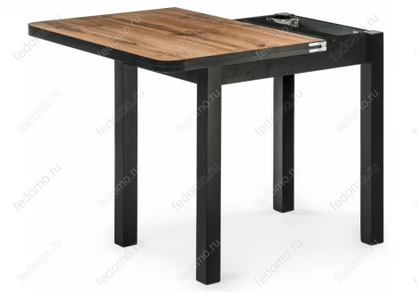 Стол Woodville Энлей 80 черный / дуб вотан 471767