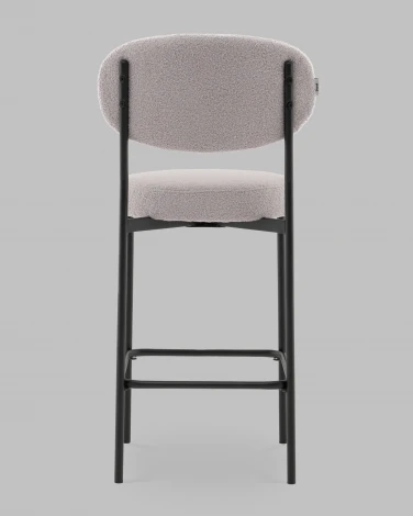 Стул полубарный Бриф DD букле светло-серый Stool Group арт.УТ000041505