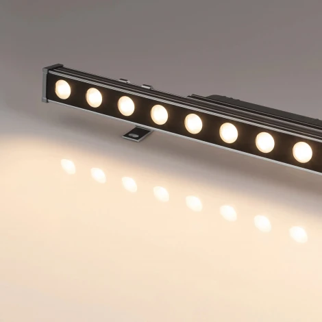 Линейный прожектор LED AR-LINE-760-18W Warm2700 (GR, 15x60 deg, 230V) (Arlight, IP65 Металл) 051763