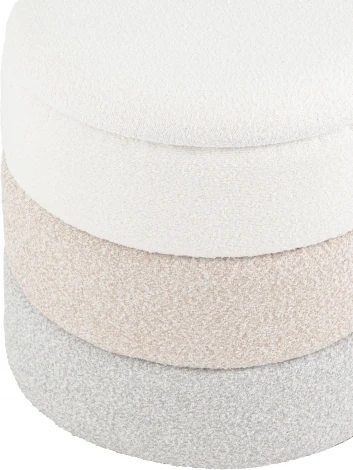 Пуф с ящиком Hive S букле бежевый, Stool Group