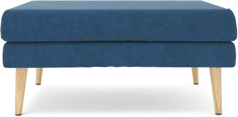 Банкетка Arsko Корс 1 синий велюр