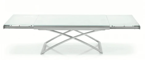 Стол-трансформер Dakota Calligaris Стекло белое GEW