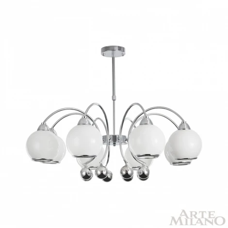Потолочная люстра на штанге Arte Milano 276207/8 Ni (220V, шарики)