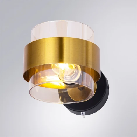 Бра Arte Lamp Carlo A8205AP-1BK (220V, выключатель)