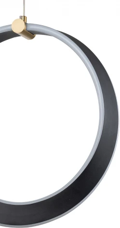 Подвесной светильник 14014/A/1P Black Indigo Parade V000070L (регулировка яркости, LED, 220V, пульт управления, на проводе, кольцо)