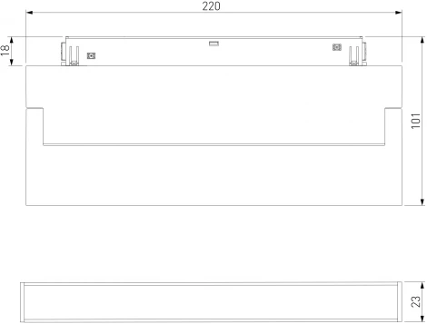 Трековый светильник магнитный Elektrostandard Slim Magnetic 85085/01 12W 4200K Kos (LED, 48V)